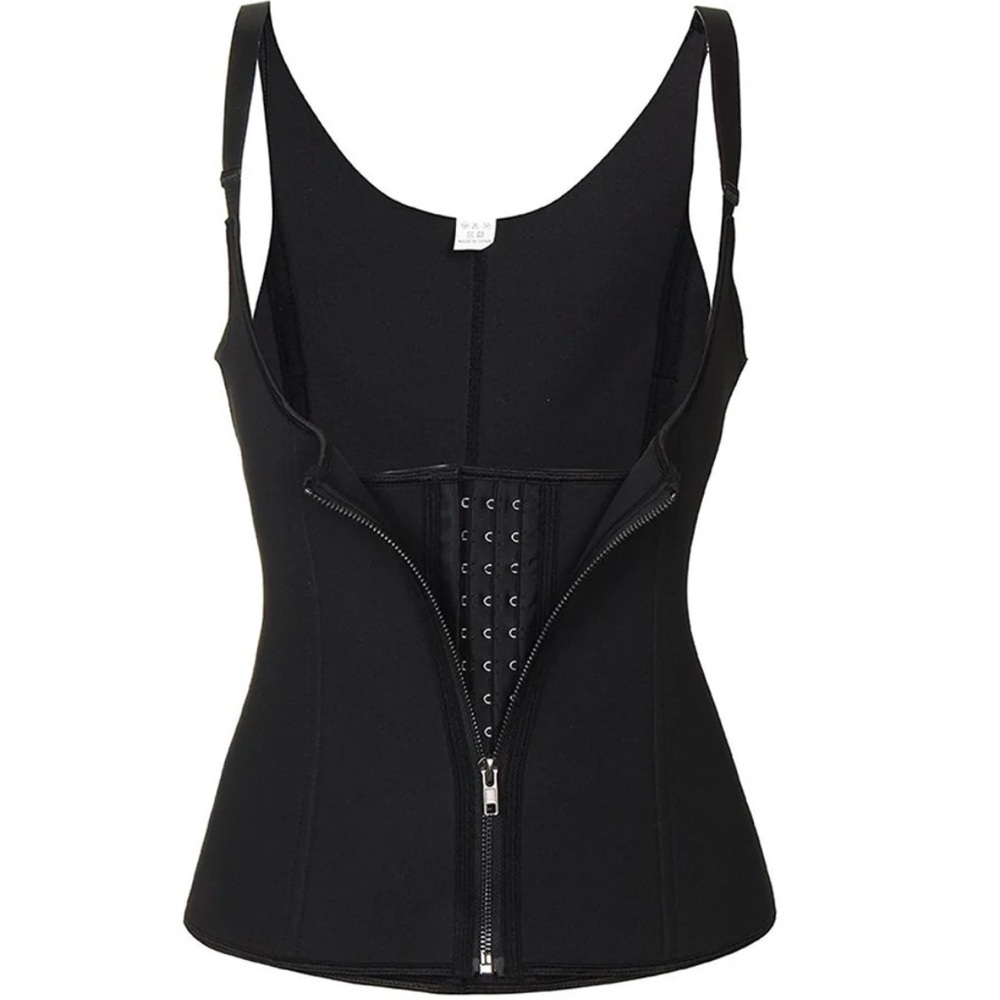 good quality BLACK shapewear full coverage XXL Structured Corset shaper VEST